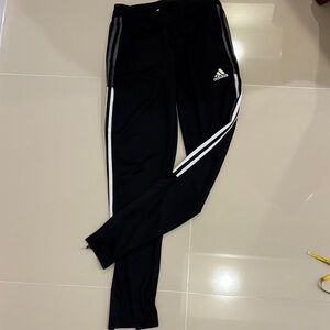 Adidas Black Joggers with White Accents